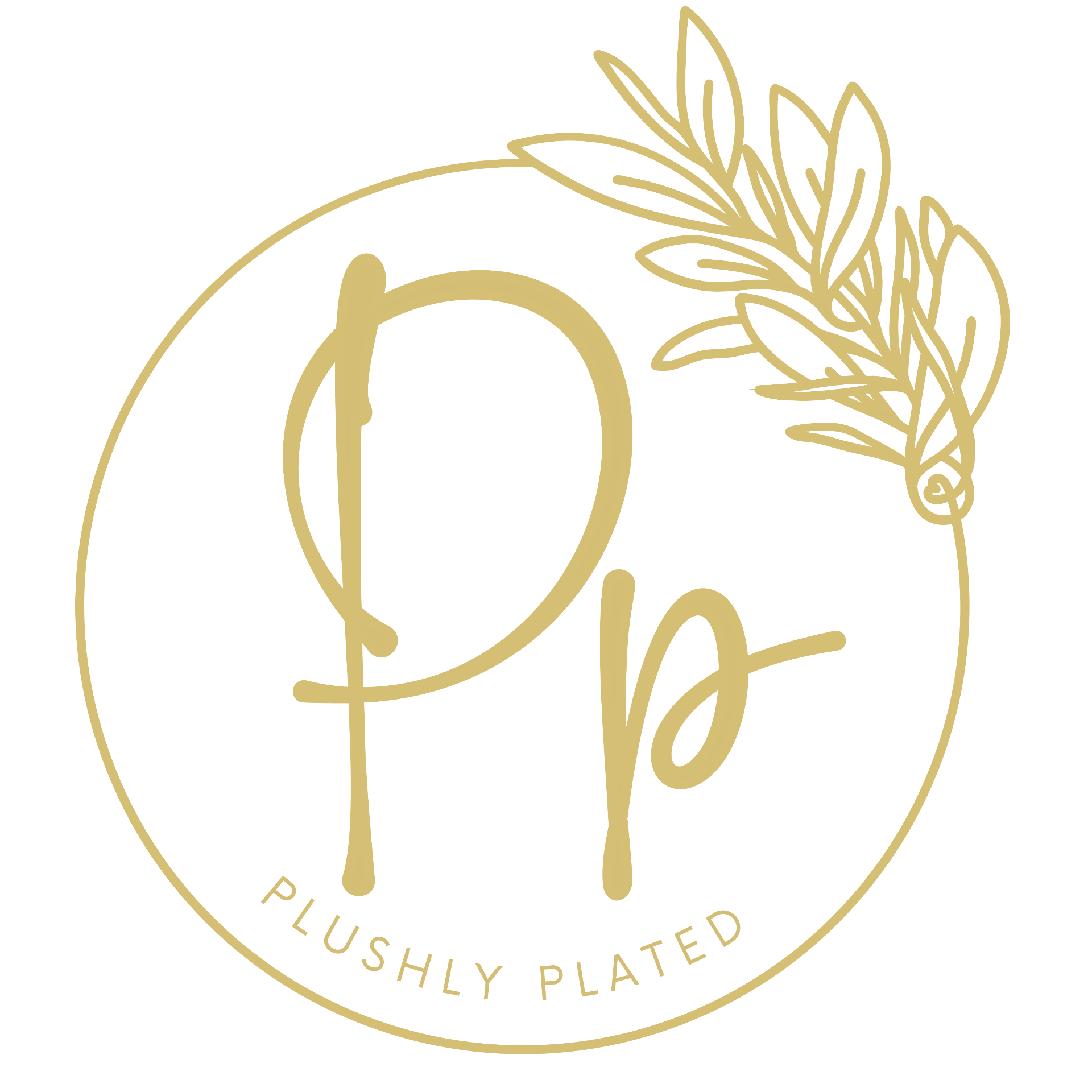 Plushly Plated logo